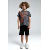 ERKEK ÇOCUK BERMUDA TAKIM - FÜME