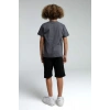 ERKEK ÇOCUK BERMUDA TAKIM - FÜME