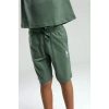 ERKEK ÇOCUK BERMUDA TAKIM - KOYU YEŞİL