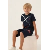 ERKEK ÇOCUK BERMUDA TAKIM - LACİVERT