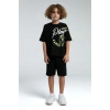 ERKEK ÇOCUK BERMUDA TAKIM - siyah