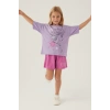 FROZEN KIZ ÇOCUK ŞORT TAKIM - LİLA