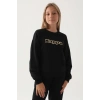 KAPPA KIZ ÇOCUK SWEATSHIRT - SİYAH
