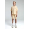 KIZ ÇOCUK BERMUDA TAKIM - BEJ