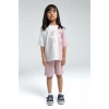 KIZ ÇOCUK BERMUDA TAKIM - SOFT PEMBE