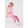 KIZ ÇOCUK EŞOFMAN TAKIM - AÇIK PEMBE