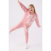 KIZ ÇOCUK EŞOFMAN TAKIM - RETRO PEMBE