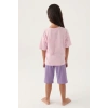 KIZ ÇOCUK KAPRİ TAKIM - TOZ PEMBE