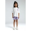 KIZ ÇOCUK ŞORT TAKIM - Beyaz