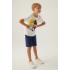 MICKEY MOUSE ERKEK ÇOCUK BERMUDA TAKIM - KREM