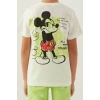 MICKEY MOUSE ERKEK ÇOCUK BERMUDA TAKIM - KREM