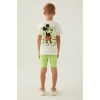 MICKEY MOUSE ERKEK ÇOCUK BERMUDA TAKIM - KREM