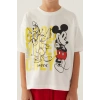 MICKEY MOUSE ERKEK ÇOCUK KAPRİ TAKIM - KREM