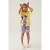 MINNIE MOUSE KIZ ÇOCUK ŞORT TAKIM - AÇIK SARI