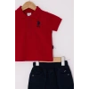 U.S POLO ASSN ERKEK BEBEK PİKE T-SHIRT 2Lİ TAKIM - KIRMIZI