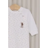 US POLO ERKEK BEBEK PATİKLİ TULUM - KREM