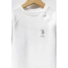 U.S.POLO ASSN ERKEK BEBEK PATİKSİZ TULUM - Beyaz