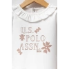 U.S.POLO ASSN KIZ BEBEK 2Lİ TAKIM - Beyaz