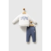 U.S.POLO ASSN KIZ BEBEK 2Lİ TAKIM - Beyaz
