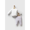 U.S.POLO ASSN KIZ BEBEK 2Lİ TAKIM - BEYAZ-LİLA