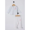 U.S.POLO ASSN. KIZ BEBEK 2Lİ TAKIM - BEYAZ/MAVİ