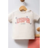 U.S.POLO ASSN. KIZ BEBEK 2Lİ TAKIM - EKRU