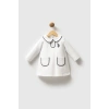 U.S.POLO ASSN KIZ BEBEK PİKE ELBİSE - Beyaz