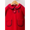 U.S.POLO ASSN KIZ BEBEK PİKE ELBİSE - KIRMIZI