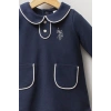 U.S.POLO ASSN KIZ BEBEK PİKE ELBİSE - LACİVERT