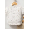 U.S.POLO KIZ BEBEK 2Lİ KISA KOL TSHIRT TAKIM - EKRU