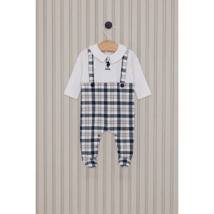 US POLO ERKEK BEBEK PATİKLİ TULUM - KREM