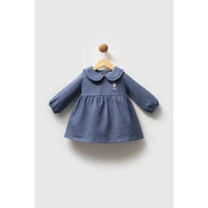 U.S.POLO ASSN KIZ BEBEK ELBİSE - MAVİ
