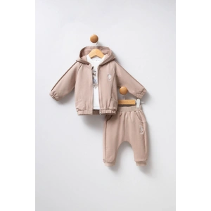 U.S POLO ASSN ERKEK BEBEK 3LÜ TAKIM - KUM