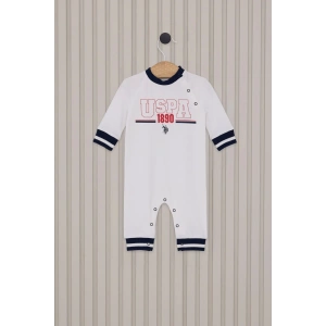 US POLO ERKEK BEBEK PATİKSİZ TULUM - BEYAZ