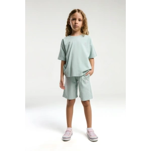 KIZ GARSON BERMUDA TAKIM - SU YEŞİLİ