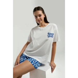 ANNE KIZ ÇOCUK ŞORT TAKIM - Beyaz