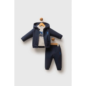 U.S.POLO ASSN ERKEK BEBEK 3 LÜ TAKIM - LACİVERT