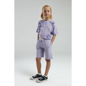 KIZ ÇOCUK BERMUDA TAKIM - LİLA