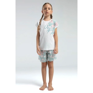 KIZ ÇOCUK ŞORT TAKIM - BEYAZ