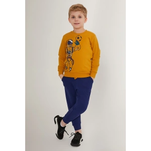 ERKEK ÇOCUK EŞOFMAN TAKIM - KOYU HARDAL