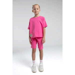 ANNE KIZ BERMUDA TAKIM - AÇIK FUŞYA