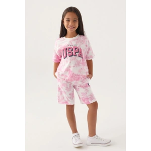 KIZ ÇOCUK BERMUDA TAKIM - KREM ORKİDE