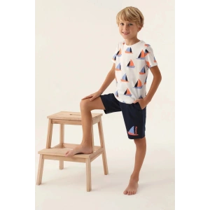 BABA OĞUL BERMUDA TAKIM - BEYAZ