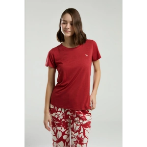 ARNETTA KADIN KAPRİ TAKIM - KOYU KIRMIZI