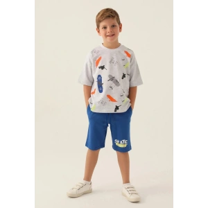 ERKEK ÇOCUK BERMUDA TAKIM - KAR MELANJ