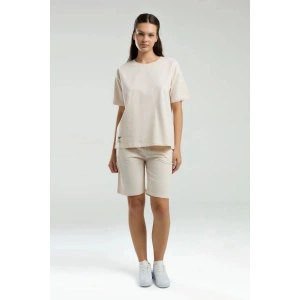 ANNE KIZ BERMUDA TAKIM - AÇIK BEJ