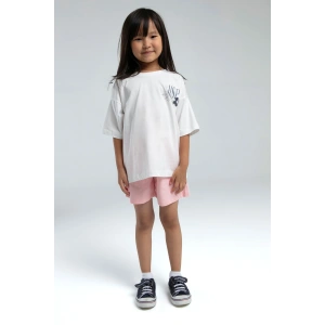 KIZ GARSON ŞORT TAKIM - Beyaz
