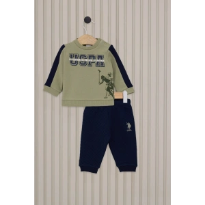 US POLO ERKEK BEBEK 2LI TAKIM - ÇAY YEŞİLİ