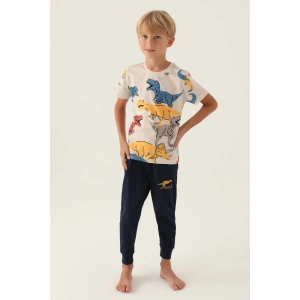 ERKEK ÇOCUK İKİLİ TAKIM - BEJ LACİVERT