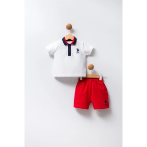 U.S POLO ASSN ERKEK BEBEK 2Lİ TAKIM - BEYAZ/KIRMIZI